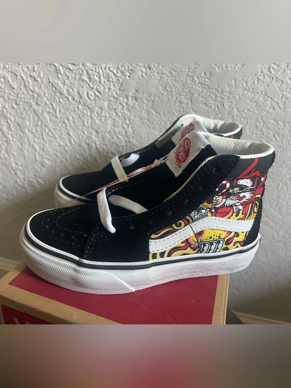 VANS Sk8-Hi Santa Claus Hot Rod High Top Shoes, **Brand New W/Tags** Size 11